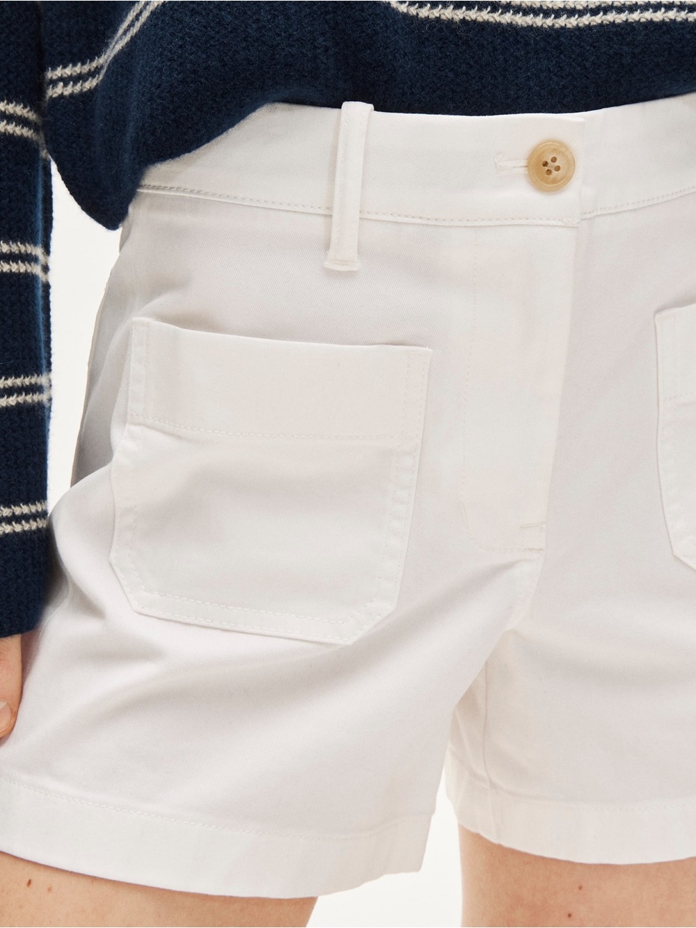 J.Crew White Patch-pocket chino short Size 6 NWOT